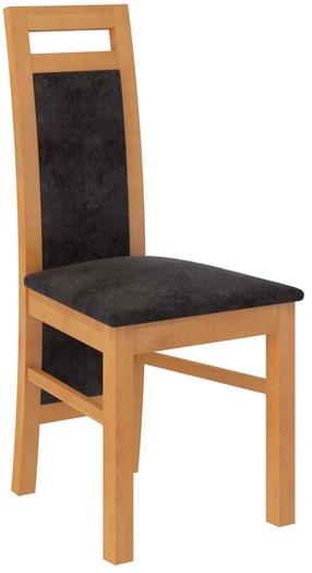 Стул для столовой K34, матовый, oльха цв./черный цв., 44 см x 46 см x 98 см