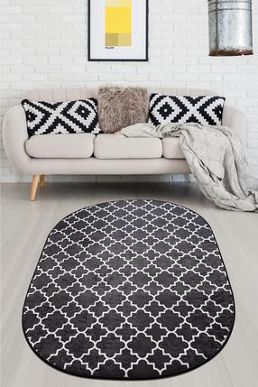 Kilimas Conceptum Hypnose Kupa Oval - Black Djt, balta sp./juoda sp., 180 cm x 120 cm