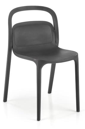 Valgomojo kėdė K490, juoda sp., 55 cm x 46 cm x 80 cm