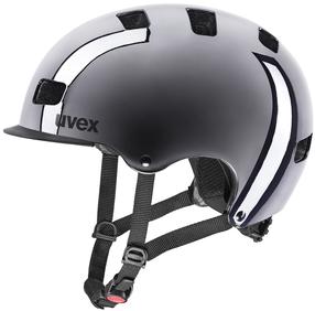 Dviratininkų šalmas universalus Uvex HLMT 5 Bike Pro, juoda sp./chromo sp., 55-58 cm