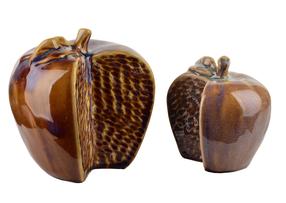 Dekoratyvinė figūrėlė, "obuolys" Mondex Saggio, ruda sp., 17 cm x 14 cm x 16 cm