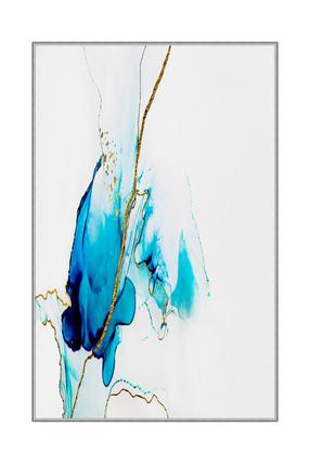 Paklāja celiņš Conceptum Hypnose HMNT212, zelta krās./balts krās./zila krās., 200 cm x 80 cm