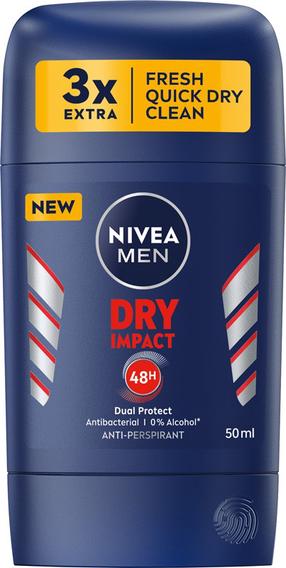 Vīriešu dezodorants Nivea Dry Impact, 50 ml