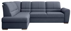 Kampinė sofa Siber Poco 40, tamsiai mėlyna sp., kairinė, 186 x 270 cm x 93 cm