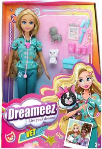 Lėlė su priedais Dreameez Funville Vet Set, mėlyna sp.