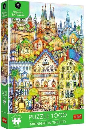 Dėlionė Trefl Midnight In Barcelona 12074, 68.3 cm x 48 cm, 1000 vnt., įvairių spalvų