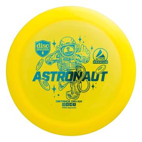 Disku golfa disks Discmania Distance Driver Astronaut 12/6/-4/1, dzeltena krās.
