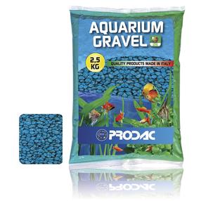 Grunts Prodac Aquarium Gravel Aquarium Gravel, 2.5 kg, gaiši zila krās.