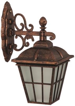 Sieninis lauko šviestuvas Opviq BAP-68183-BKR-M1, 60W, E27, IP65, ruda sp., 28 cm x 47 cm