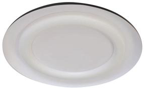 Lampa griesti CristalRecord Jara, LED, 3000 °K, balta krās. / melna krās., 70 x 70 cm
