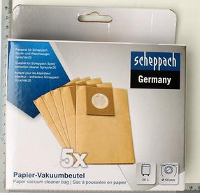Dulkių siurblio maišelis Scheppach SprayVac20, 20 l