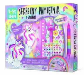 Radošais komplekts Stnux Diary Secret Message Unicorn, daudzkrāsaina