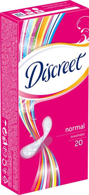 Pesukaitsmed Discreet, Normal, 20 tk