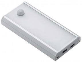 Šviestuvas montuojamas prie baldų GTV Coma LD-PIRUSB-53, LED, 4000 °K x 1 W, skaidri sp. / chromo sp.