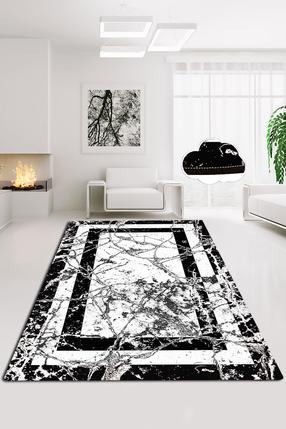 Kiliminis takas Conceptum Hypnose Marmor V2, balta sp./juoda sp., 200 cm x 80 cm