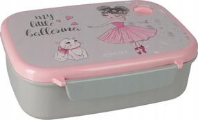 Indelis maistui Starpak Lunch Box, 18 cm x 13 cm, rožinė sp./pilka sp.