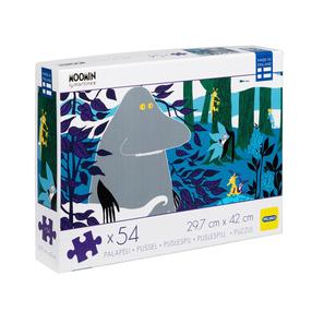Dėlionė Martinex Moomin Groke In The Woods, 29.7 cm x 42 cm, 54 vnt., įvairių spalvų
