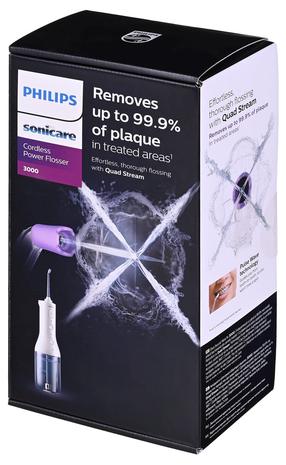 Оральный ирригатор Philips Sonicare Cordless Power Flosser 3000 HX3826/31, белый цв.
