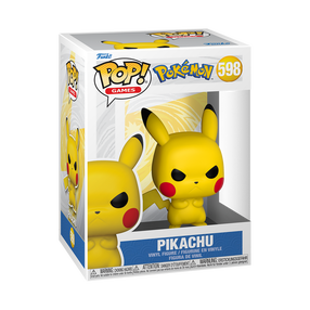 Rotaļlietu figūriņa Funko POP! Games Grumpy Pikachu 598, 9 cm, dzeltena krās.