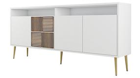 Kumode Kalune Design Milan, zelta krās./balta krās., 77 cm x 180 cm x 35 cm