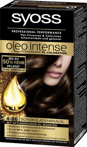 Juuksevärv Syoss Oleo Intense, chocolate brown v., Chocolate Brown 4-86, 50 ml