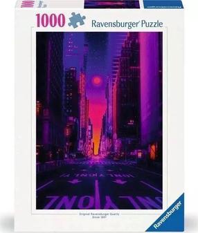 Пазл Ravensburger New York In Neon, 33.9 см x 25.5 см, 1000 шт., многоцветный