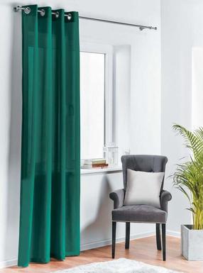 Дневной занавес Splendid Oxford GZ-OXFORK-140/260-ZI, темно-зеленый цв., 140 см x 260 см