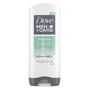 Dušigeel ja šampoon Dove Men + Care Sensitive 3in1, 400 ml