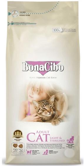 Сухой корм для кошек BonaCibo Adult Light & Sterilized, курица, 5 кг