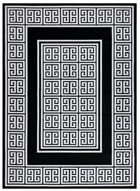 Ковровая дорожка Hakano Mosse Greek, черный цв./кремовый цв., 300 см x 70 см