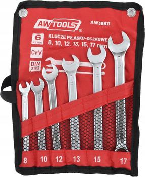 Kombineeritud võtmete komplekt AWTools AW39811, 8 - 17 mm, 6 tk