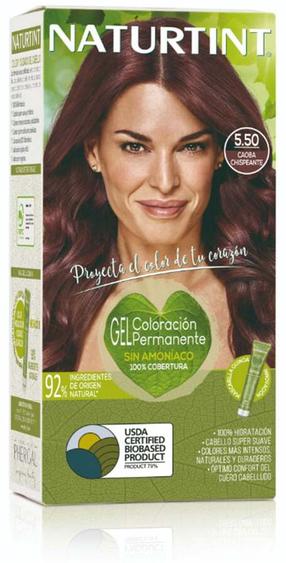 Matu krāsa Naturtint Colour Gel, sparkling mahogany krās., 5.50, 170 ml