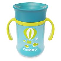 Vaikiška gertuvė Baboo 360° Transport, 300 ml, 6+ mėn., plastikas, mėlyna sp./žalia sp.