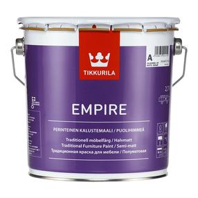 Krāsa, mēbeles Tikkurila Enamel Empire A S-GL, pus-matēts, 2.7 l, 20:2,8