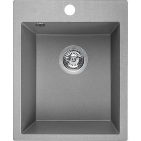 Кухонная мойка Laveo Chichi SBH_510T, Grey, гранит, 39 см x 48 см x 19 см, серый цв.
