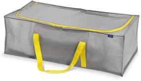 Rūbų maišas Jotta Livin 120L, 45 cm x 90 cm, plastikas, geltona sp./pilka sp.