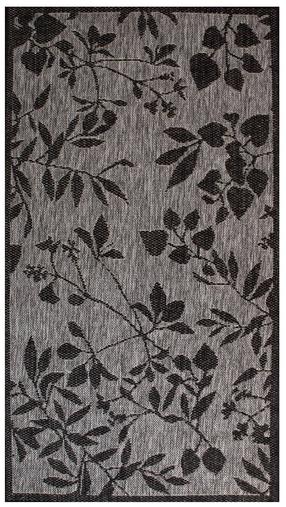 Paklāja celiņš Home4you Dawn Foam 6, melna krās./pelēka krās., 300 cm x 80 cm