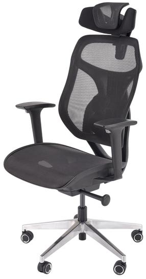 Darbo kėdė Otis, 70 x 70 x 123 - 131 cm, juoda sp.