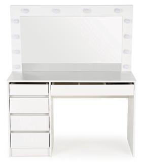 Kosmetinis staliukas Hollywood XL, balta sp., 140 cm x 55 cm x 120 cm