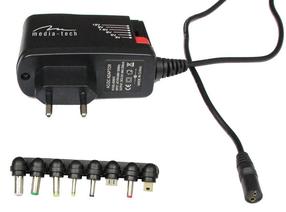 Telefona lādētājs Media-Tech, Micro USB/AC, melna krās.