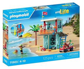Konstruktor Playmobil My Life Lifeguard Tower With Beach Buggy 71903, 125 tk, mitmevärviline