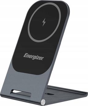 Belaidis indukcinis įkroviklis Energizer WCP-102, USB Type C/MagSafe, 12.8 cm, juoda sp., 15 W