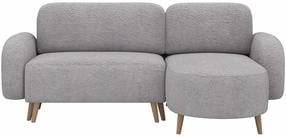 Kampinė sofa - lova Bawal Avexin 04, pilka sp., dešininė, 150 x 230 cm x 95 cm