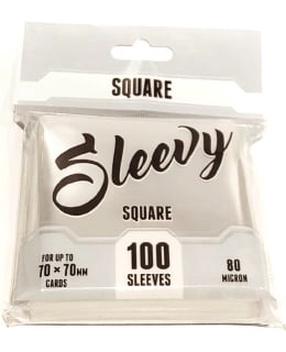 Spēļu karšu futrālis Brain Games Sleevy Square, caurspīdīga krās.