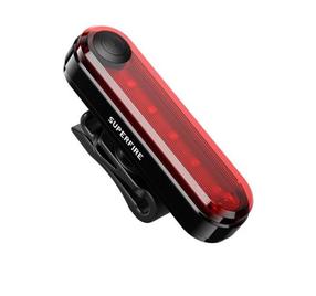 Velosipēdu lukturis, uzlādējams Superfire SUPERFIRE-BTL01, plastmasa, melna krās.