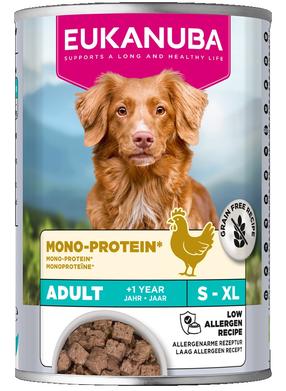 Mitrā barība (konservi) suņiem Eukanuba Mono Protein, vistas gaļa, 0.4 kg