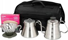  Komplekts Hario Outdoor Coffee Basic Set, 0.5 l, sudraba krās.