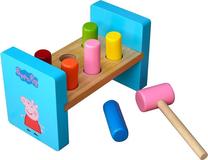 Medinis žaidimas su plaktuku Barbo Toys Peppa Pig, 10 cm, įvairių spalvų