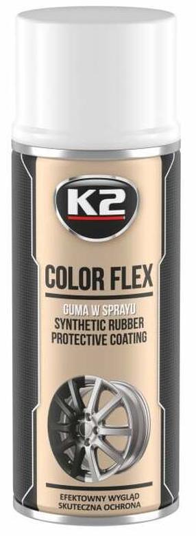 Gumijas aizsardzības aerosols K2 Color Flex, 0.400 l