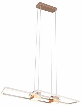 Šviestuvas lubų Trio Albany, LED, 2700 - 6500 °K, 1 x 37 W, ruda sp. / ruda sp.
